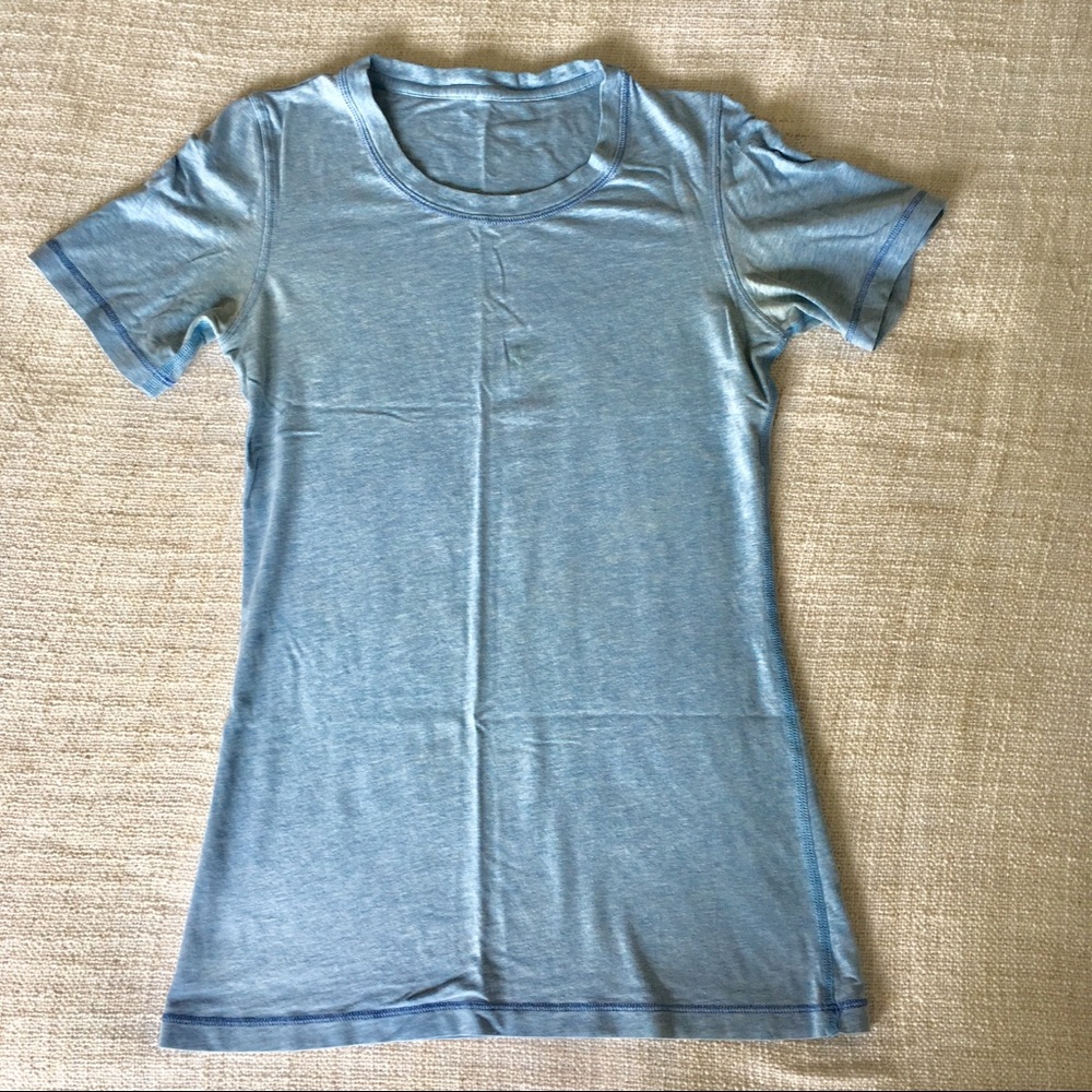 Closet Closing! Lululemon T Shirt heathered blue
